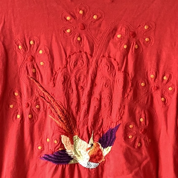 JOHNNY WAS Long Sleeve V-Neck Shirt - Picture 7 of 9